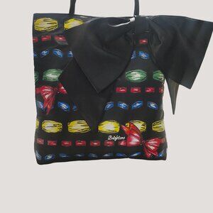 Brighton Multicolor Printed Tote Bag With Large Bow  Black Handles